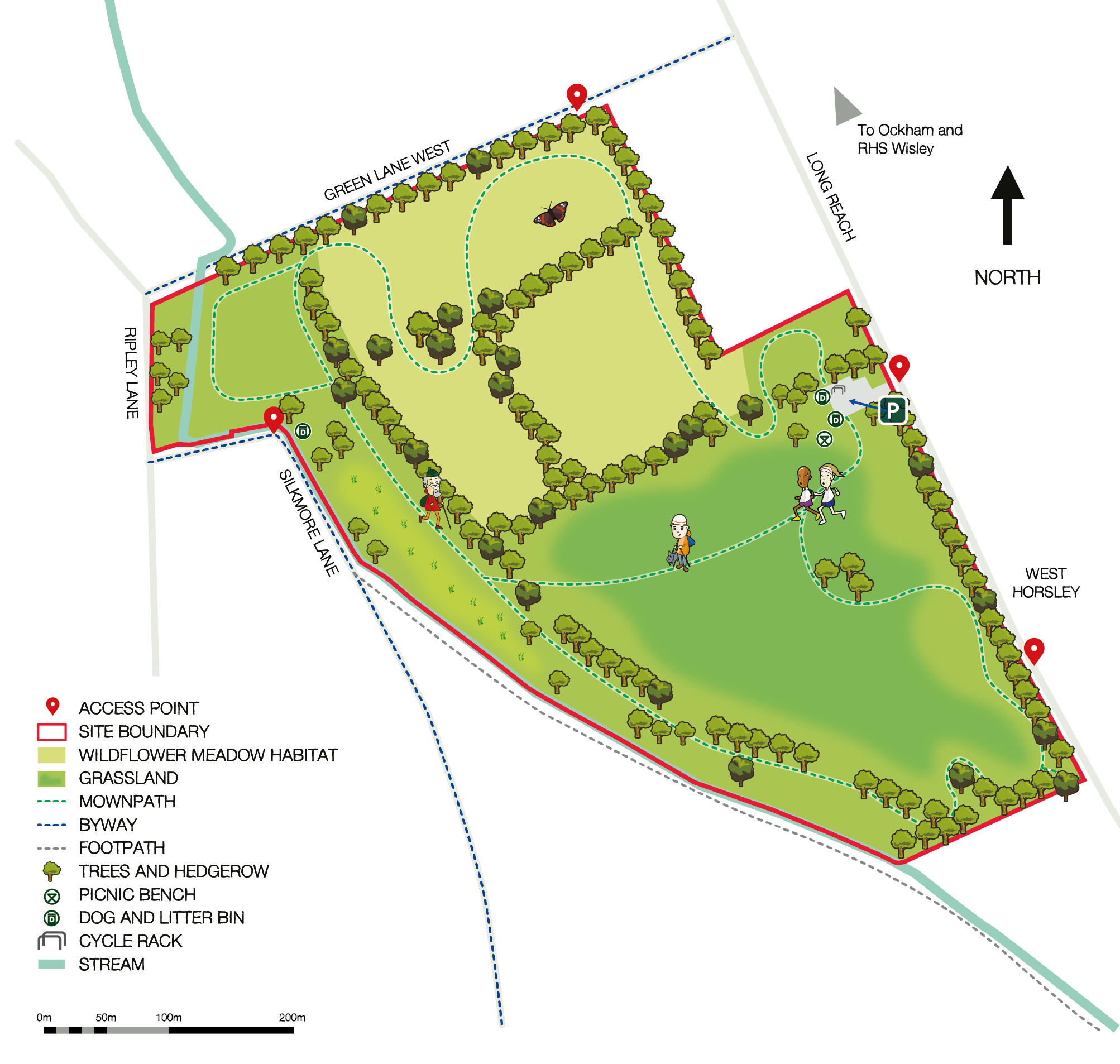 Map of Horsley Meadows